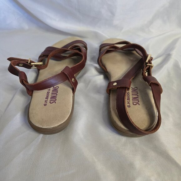 GH Bass & Co ' Sun Juns ' Open Toe Strappy Sandal (5) - Picture 4 of 7